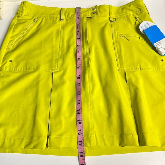 NWT pleated skort size 10 GGblue luxe sport boca citron pockets moisture wicking - Picture 6 of 17